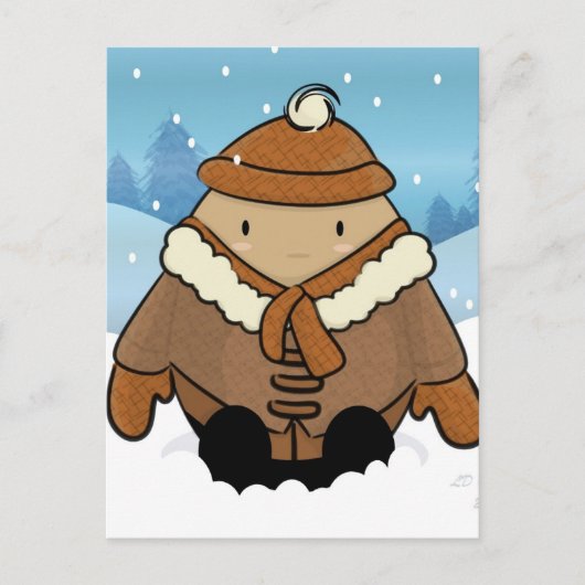 Sneeuweieren Briefkaart (Voorkant)