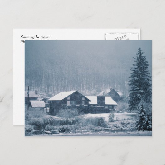 Sneeuwen in Aspen Briefkaarten (Voorkant / Achterkant)