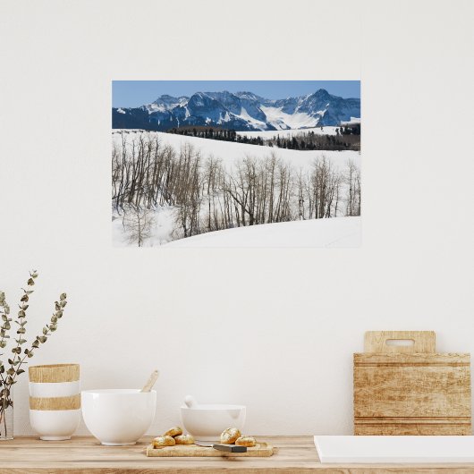 Sneeuwen op Dallas Didging Poster (Keuken)