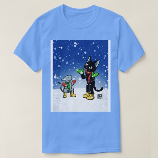 Sneeuwen T-shirt (Design voorkant)