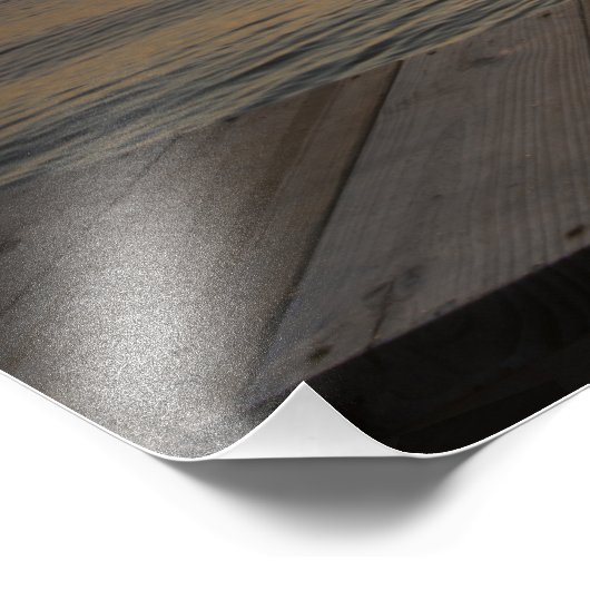 Sneeuwen van de haven foto afdruk (Hoek)