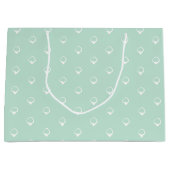 Sneeuwen - Witte sneeuwvlokken zeebrasem groen cad Groot Cadeauzakje (Voorkant)