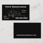 Sneeuwend Visitekaartje (Voorkant / Achterkant)