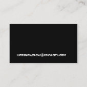 Sneeuwend Visitekaartje (Achterkant)