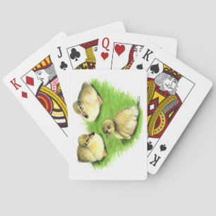 Sneeuwende eendkuikens pokerkaarten