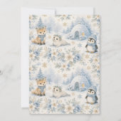 Sneeuwengel Baby Shower Kaart (Achterkant)