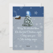 Sneeuwengel Feestdagenkaart (Achterkant)