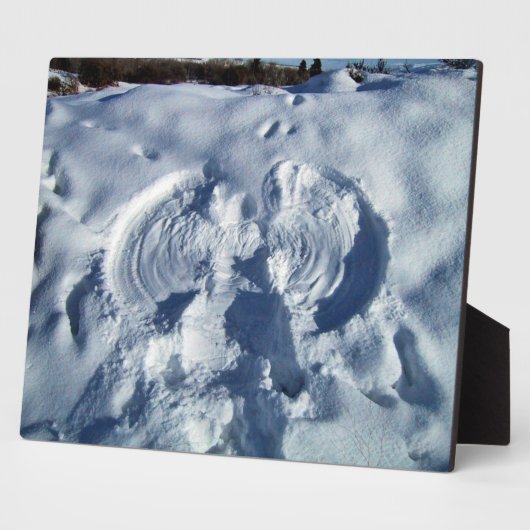 Sneeuwengel Fotoplaat (Zijkant)