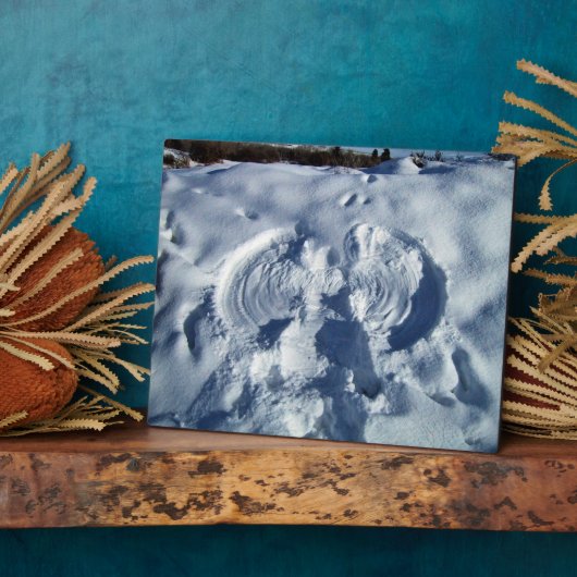 Sneeuwengel Fotoplaat (Zijkant)