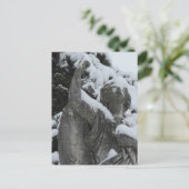 Sneeuwengel in Washington, Iowa Briefkaart (Staand voorkant)