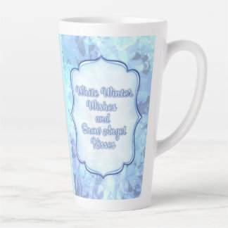 Sneeuwengel Kusjes – Whimsicale Wintergroetkaart Latte Mok