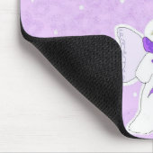 Sneeuwengel met bericht aan leraar muismat (Hoek)