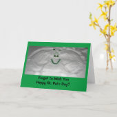 Sneeuwengel op St. Patrick's Day Kaart (Gele Bloem)