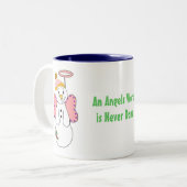 Sneeuwengelen Tweekleurige Koffiemok (Voorkant links)