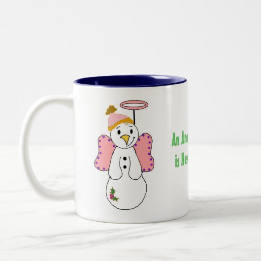Sneeuwengelen Tweekleurige Koffiemok (Links)