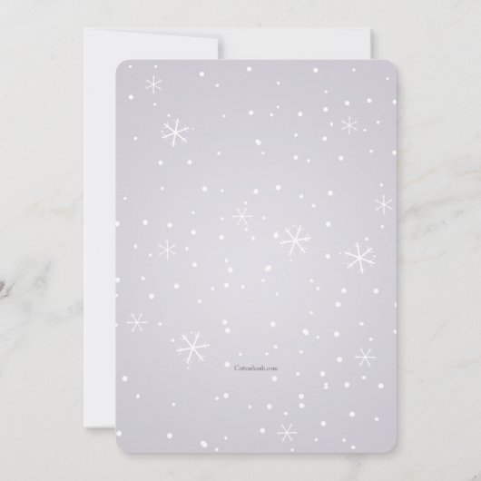 Sneeuwengelen Uitnodigingen (Achterkant)