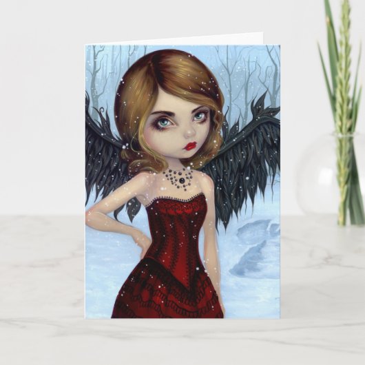 "Sneeuwengelen" Wenskaart Kaart (Voorkant)