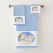 Sneeuwfamilie Bad Handdoek (Insitu)