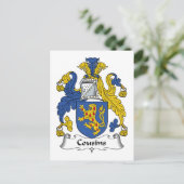 Sneeuwfamilie Crest Briefkaart (Staand voorkant)