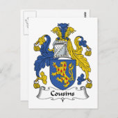 Sneeuwfamilie Crest Briefkaart (Voorkant / Achterkant)