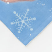 Sneeuwfamilie Fleece Deken (Hoek)