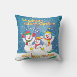 Sneeuwfamilie - Kerstmis en nieuwjaar Kussen