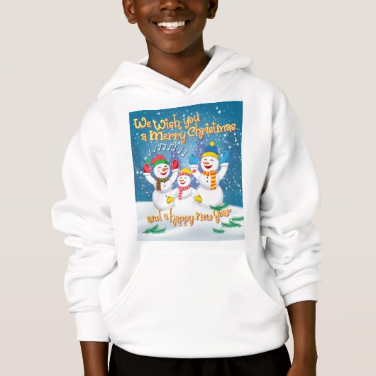 Sneeuwfamilie - Kerstmis en Nieuwjaar - Ooglijk Sw (Voorkant)