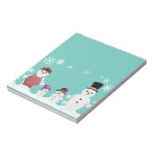 sneeuwfamilie notitieblok (Linkerzijde)