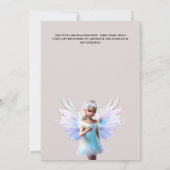 Sneeuwfee winter bos magische portaal meisjes kaart (Achterkant)