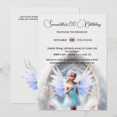 Sneeuwfee winterbos magische portaal grijs kaart (Voorkant / Achterkant)