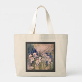Sneeuwfeeën Maken Sneeuw Grote Tote Bag (Achterkant)