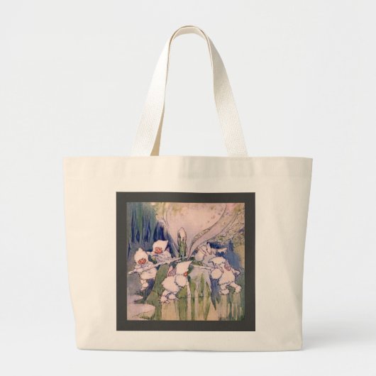 Sneeuwfeeën Maken Sneeuw Grote Tote Bag (Voorkant)
