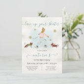 Sneeuwfeest in de waterverf kaart (Staand voorkant)