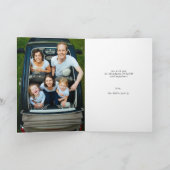 Sneeuwfeest op kerstvakantie foto gevouwen kaart (Binnen)