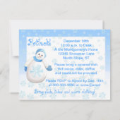 Sneeuwfeest Sneeuwfeest Kaart (Achterkant)