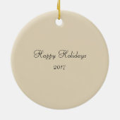 Sneeuwfeestdag 2017, voor sierdoeleinden keramisch ornament (Achterkant)