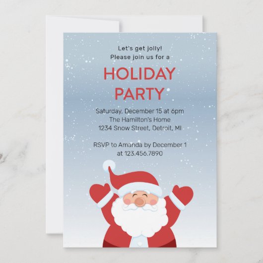 Sneeuwfeestdag Kaart (Voorkant)