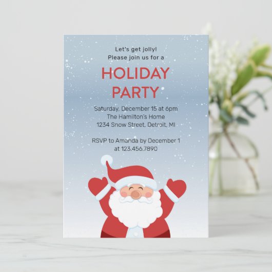 Sneeuwfeestdag Kaart (Staand voorkant)