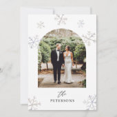 Sneeuwfeestdag Passen getrouwd in aantocht Foto Ke Feestdagenkaart (Voorkant)