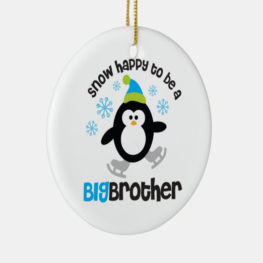 Sneeuwfijn om een Big Brother te zijn Keramisch Ornament (Rechts)