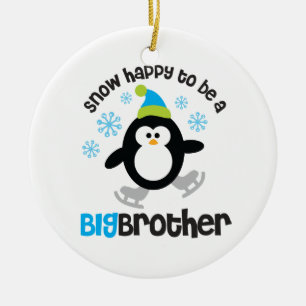 Sneeuwfijn om een Big Brother te zijn Keramisch Ornament