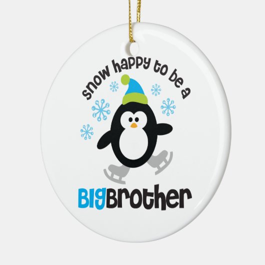 Sneeuwfijn om een Big Brother te zijn Keramisch Ornament (Links)