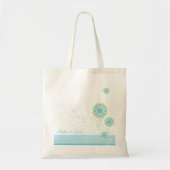 Sneeuwfluitjes Blue Wedding Custom Gift Bag Tote Bag (Voorkant)