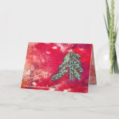 Sneeuwflurries Bedankkaart (Achterkant)