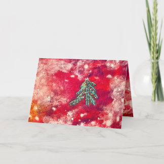 Sneeuwflurries Bedankkaart