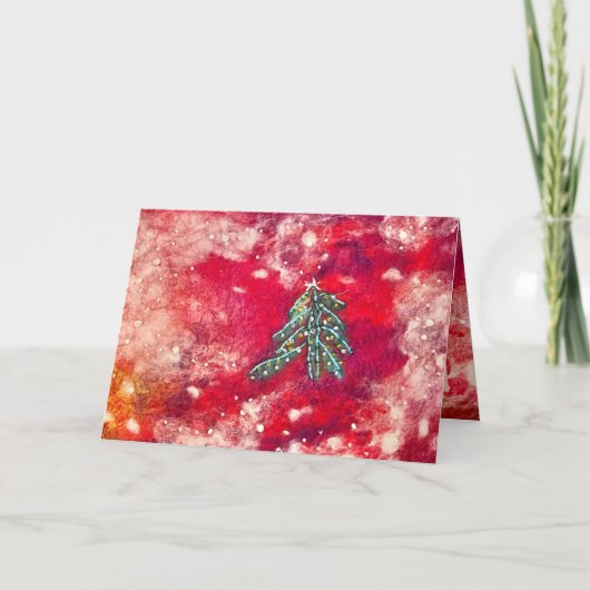 Sneeuwflurries Bedankkaart (Voorkant)