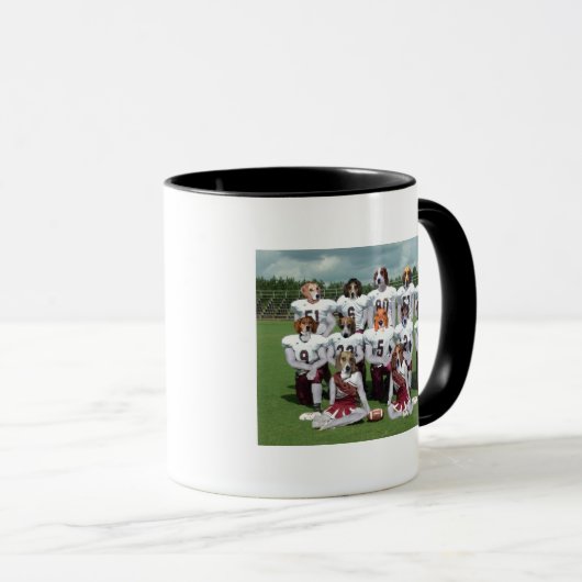 sneeuwfootball mok (Voorkant rechts)