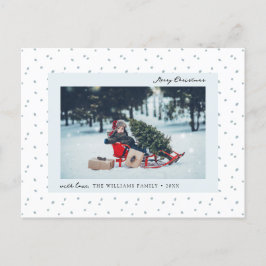 Sneeuwfoto vakantie Briefkaart