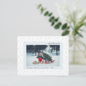 Sneeuwfoto vakantie Briefkaart (Staand voorkant)