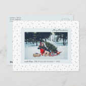 Sneeuwfoto vakantie Briefkaart (Voorkant / Achterkant)